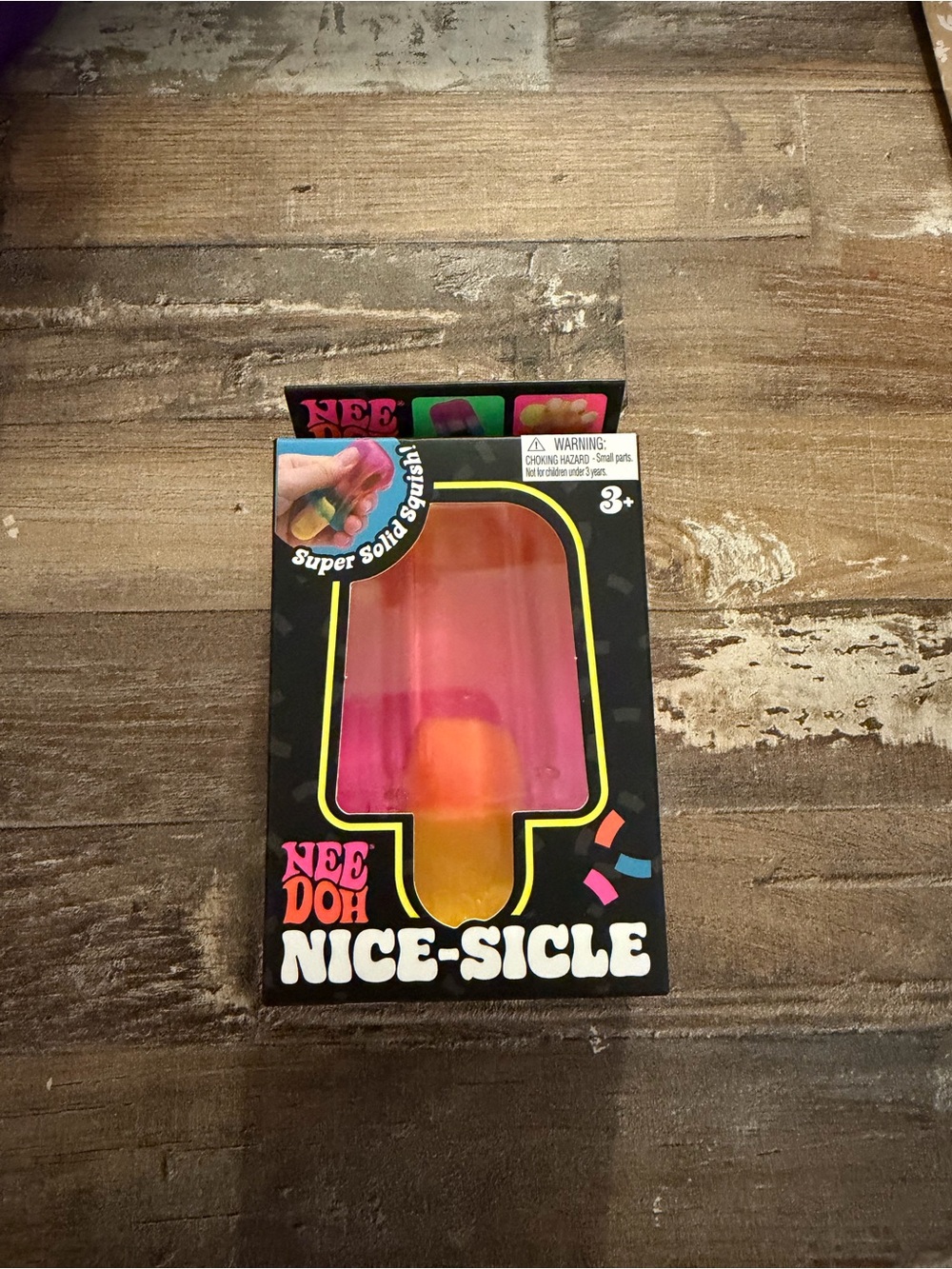 Needoh Nice-Sicle Popsicle Stress Toy - Pink & Orange